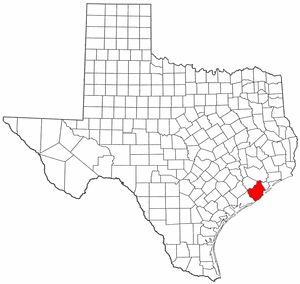 Brazoria County map